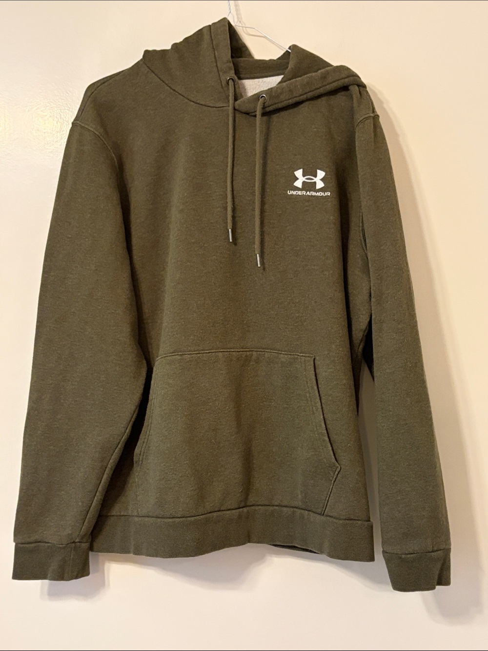 EUC Under Armour Men's Olive Green Crewneck Hoodie